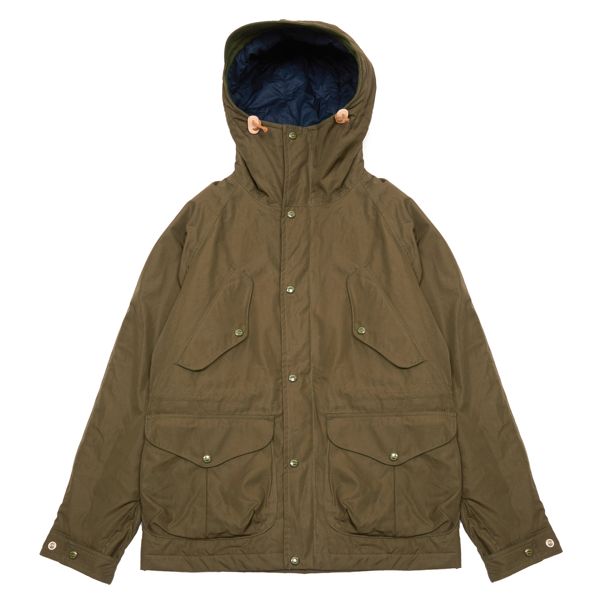 Manifattura Ceccarelli Wool-Padded Cotton Fisherman Parka in Military Green