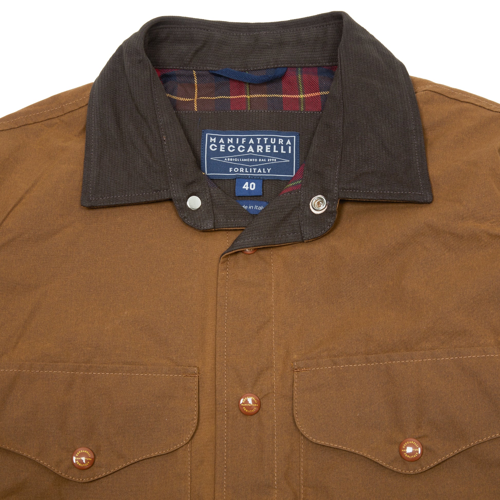 Manifattura Ceccarelli Heavy Shirt in Dark Tan