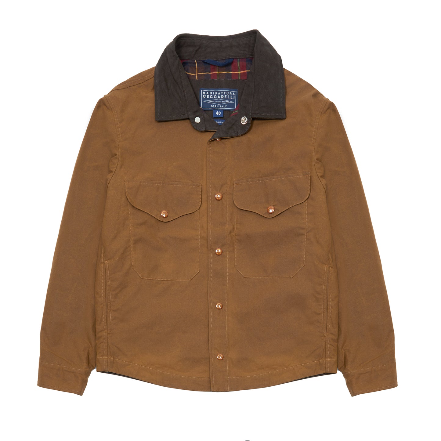 Manifattura Ceccarelli Heavy Shirt in Dark Tan