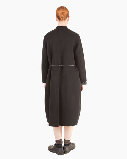 Manuelle Guibal Scah Cashmere Coat in Black