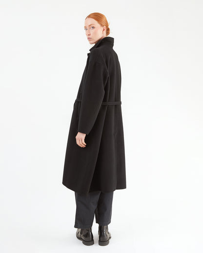 Manuelle Guibal Jokash Cashmere Coat in Ultra Black