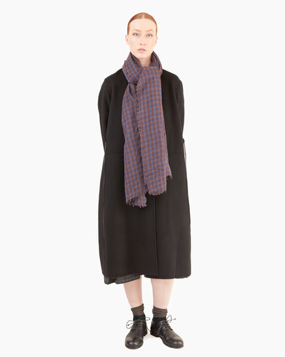 Manuelle Guibal Ysh Wool Scarf in Noctis/Mud