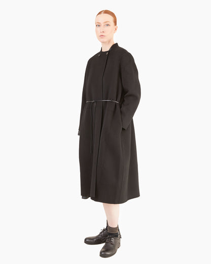 Manuelle Guibal Scah Cashmere Coat in Black