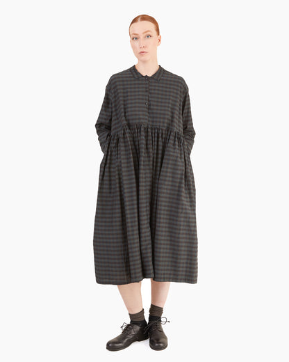 Manuelle Guibal Ysh Shirt Dress in Bottle/Mud