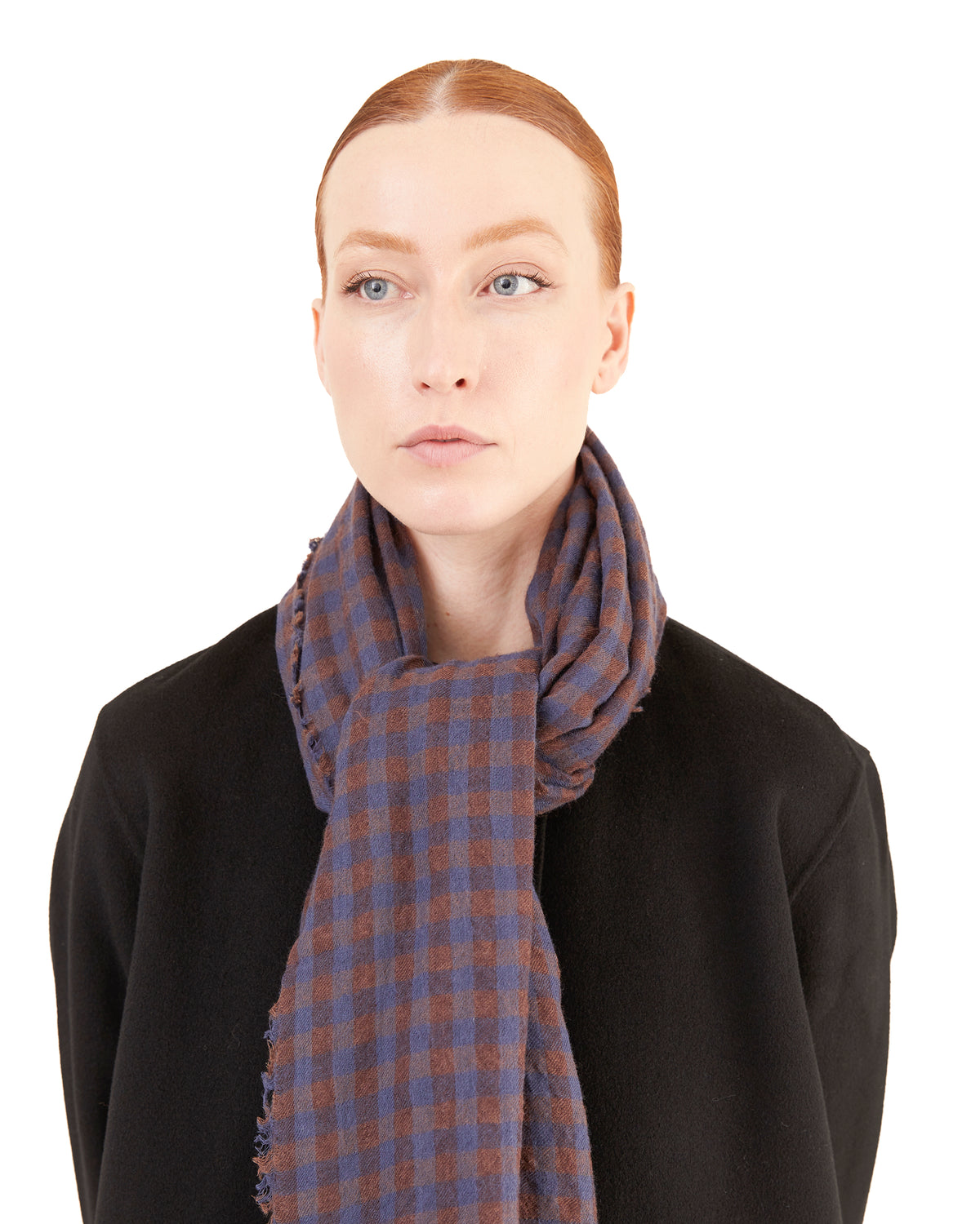 Manuelle Guibal Ysh Wool Scarf in Noctis/Mud