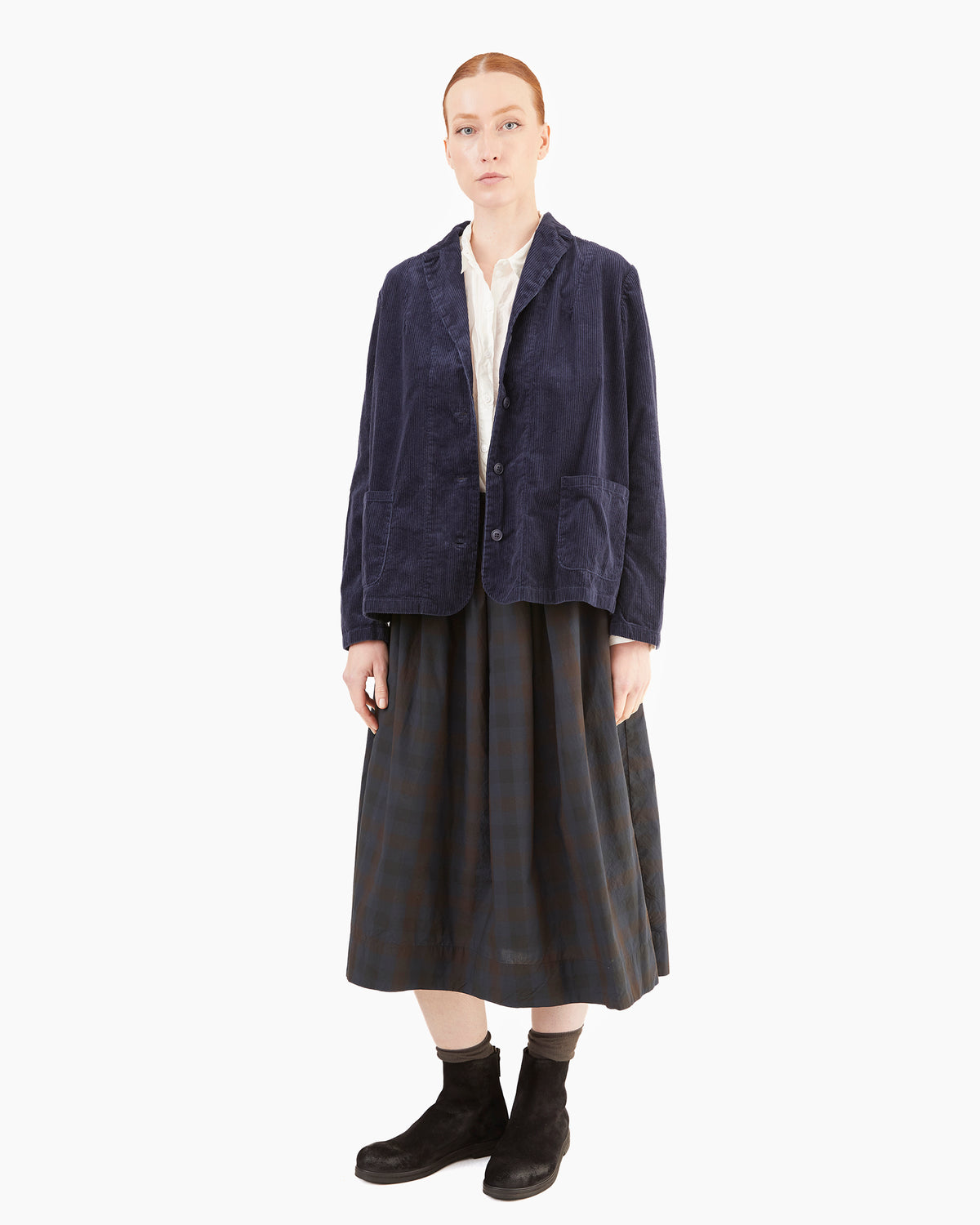 Manuelle Guibal Kesh Skirt in Dark Check