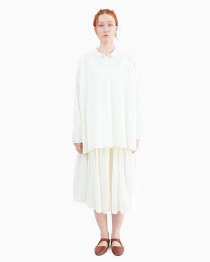 Manuelle Guibal Cotton Puff Skirt in Milk