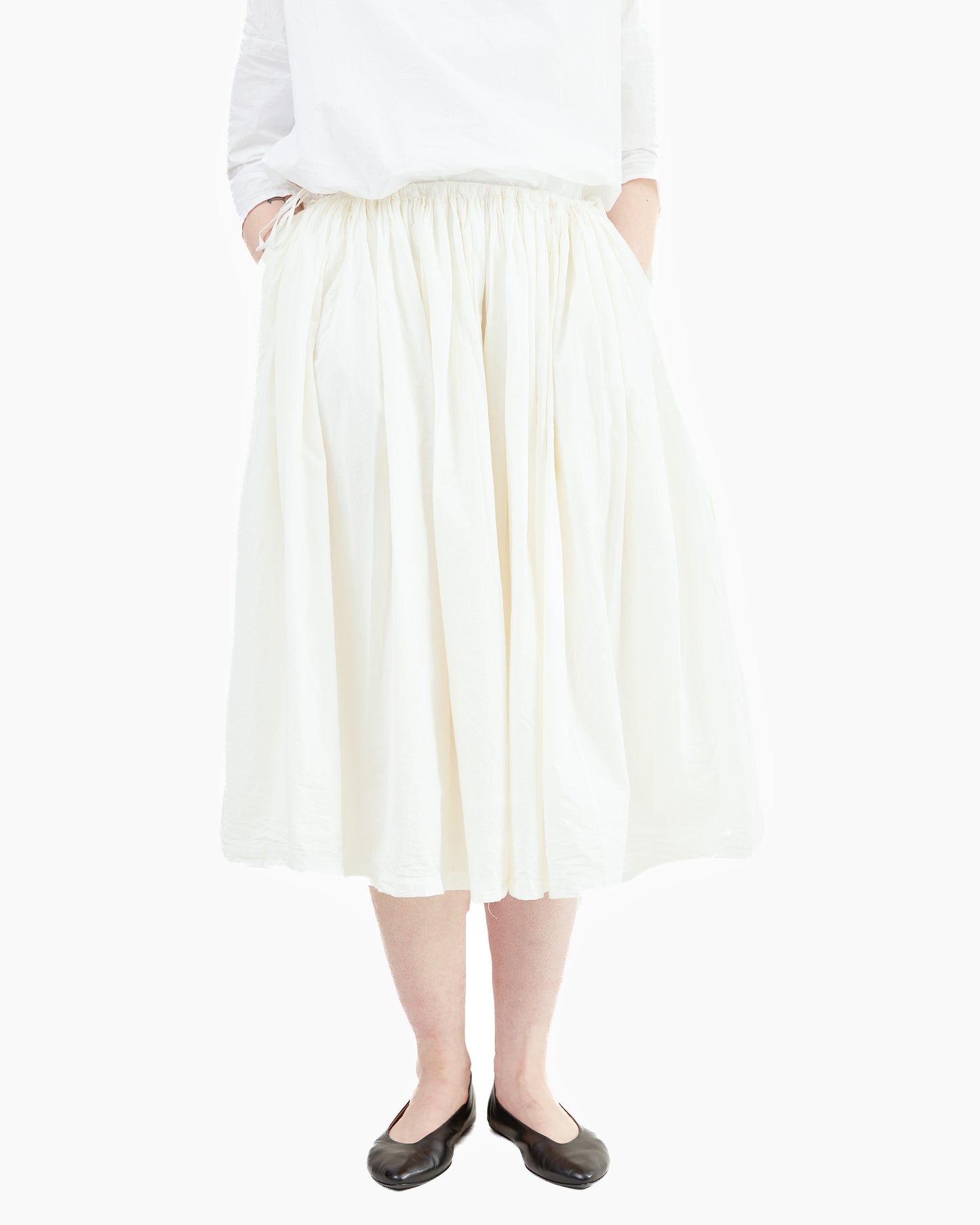 Manuelle Guibal Cotton Puff Skirt in Milk