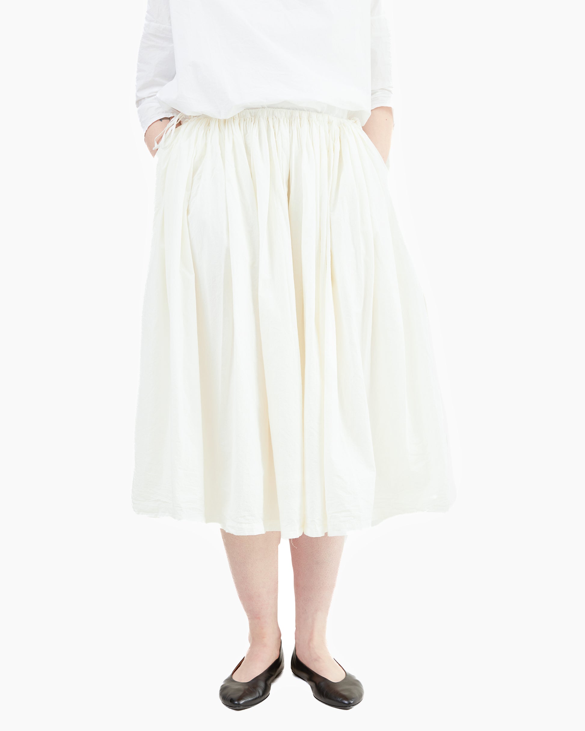 Manuelle Guibal Cotton Puff Skirt in Milk