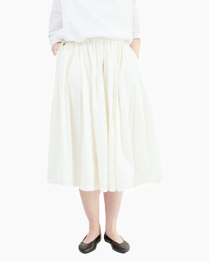 Manuelle Guibal Cotton Puff Skirt in Milk