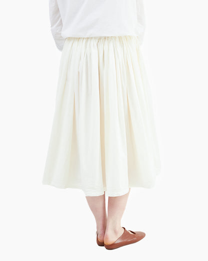 Manuelle Guibal Cotton Puff Skirt in Milk