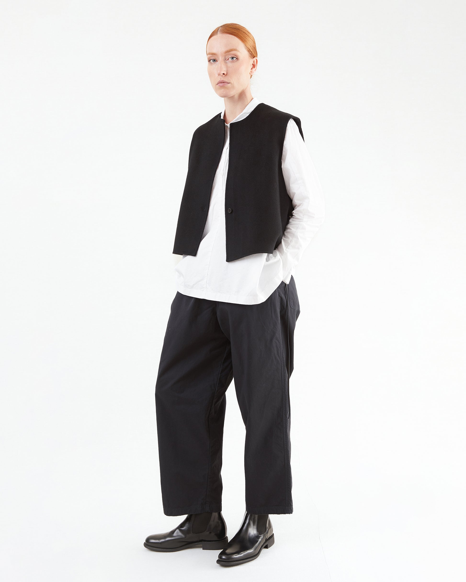 Manuelle Guibal Jokash Cashmere Vest in Ultra Black