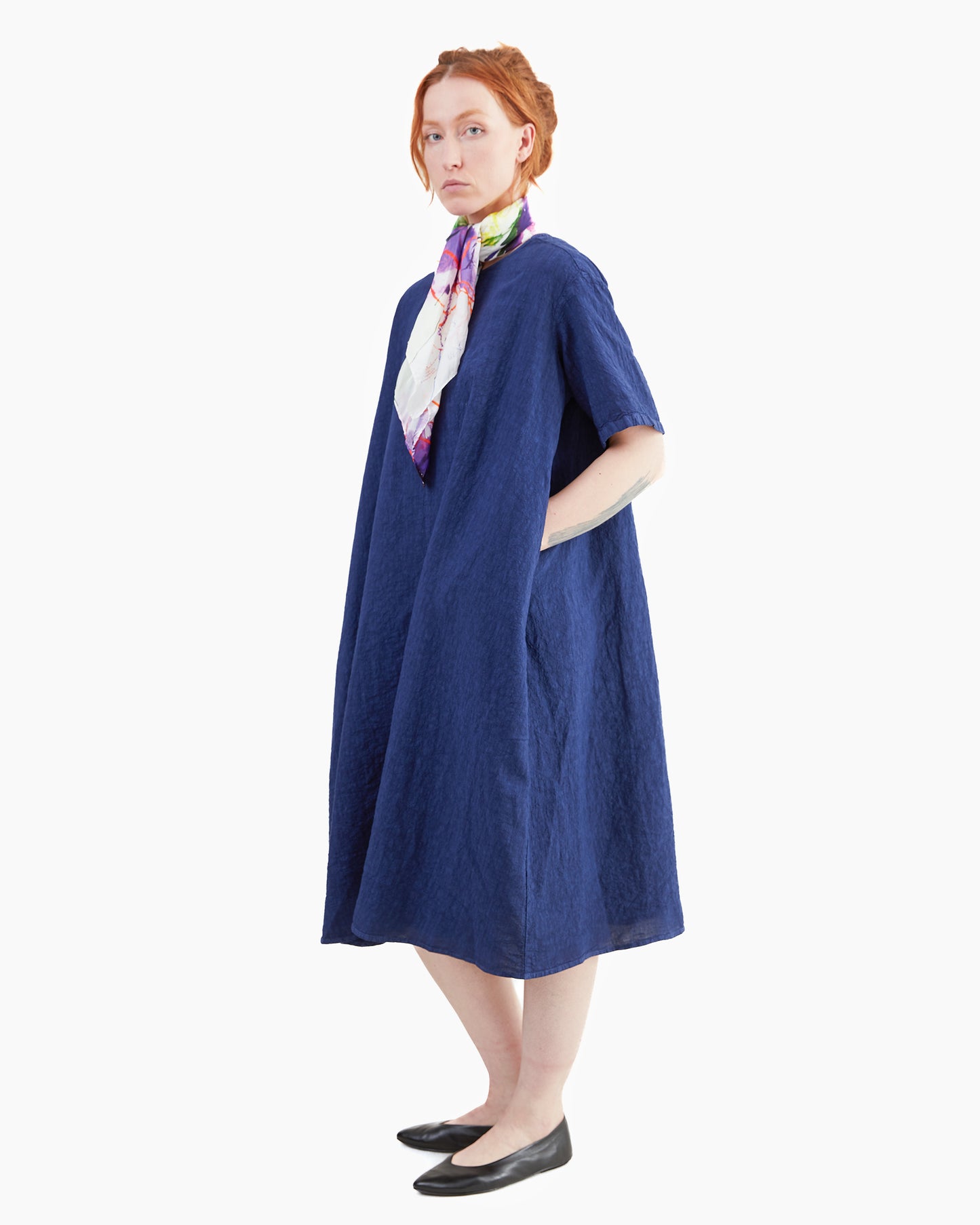 Manuelle Guibal Natsu Dress in Navy