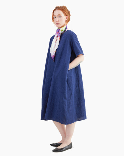 Manuelle Guibal Natsu Dress in Navy