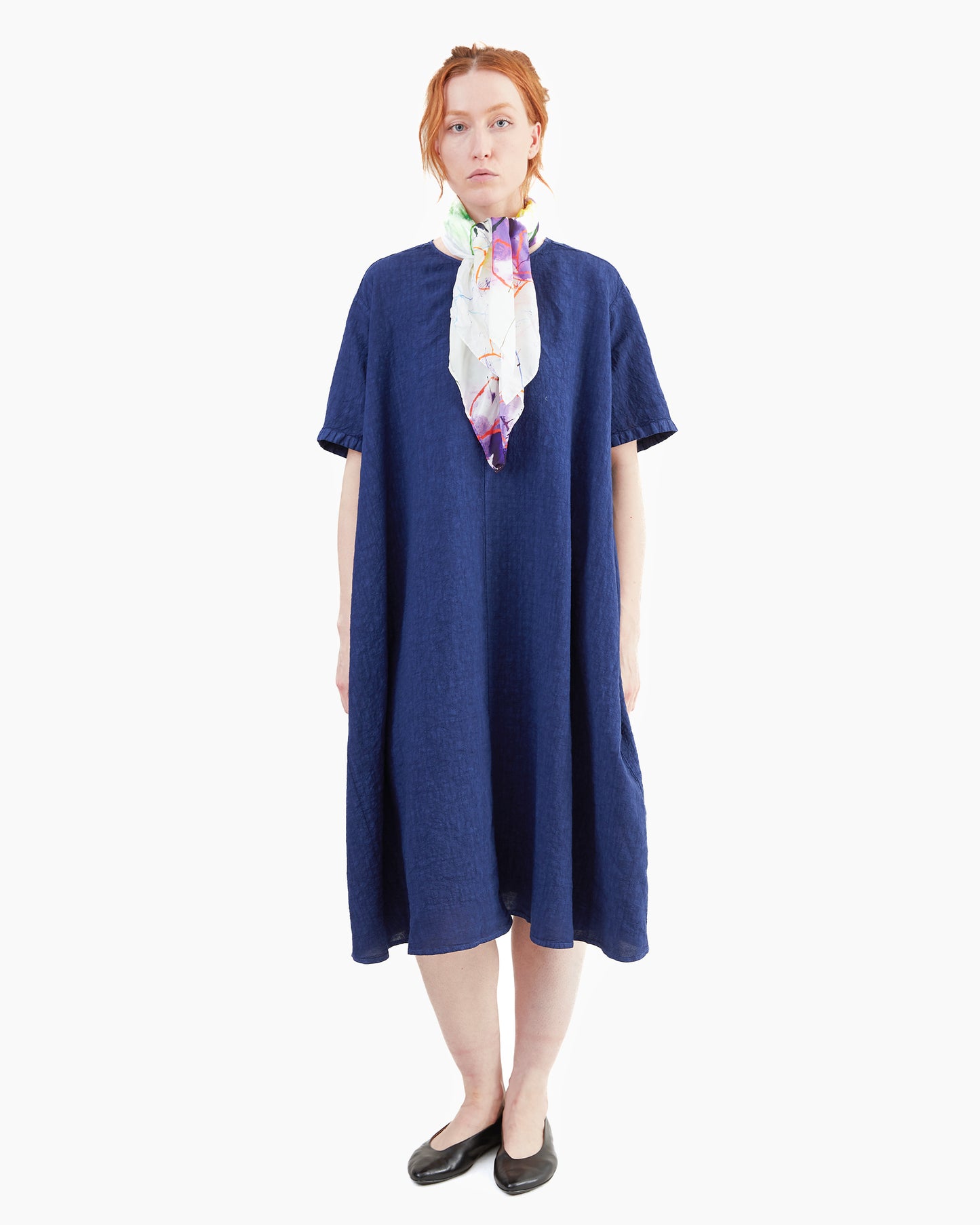 Manuelle Guibal Carre Silk Scarf in Original Print
