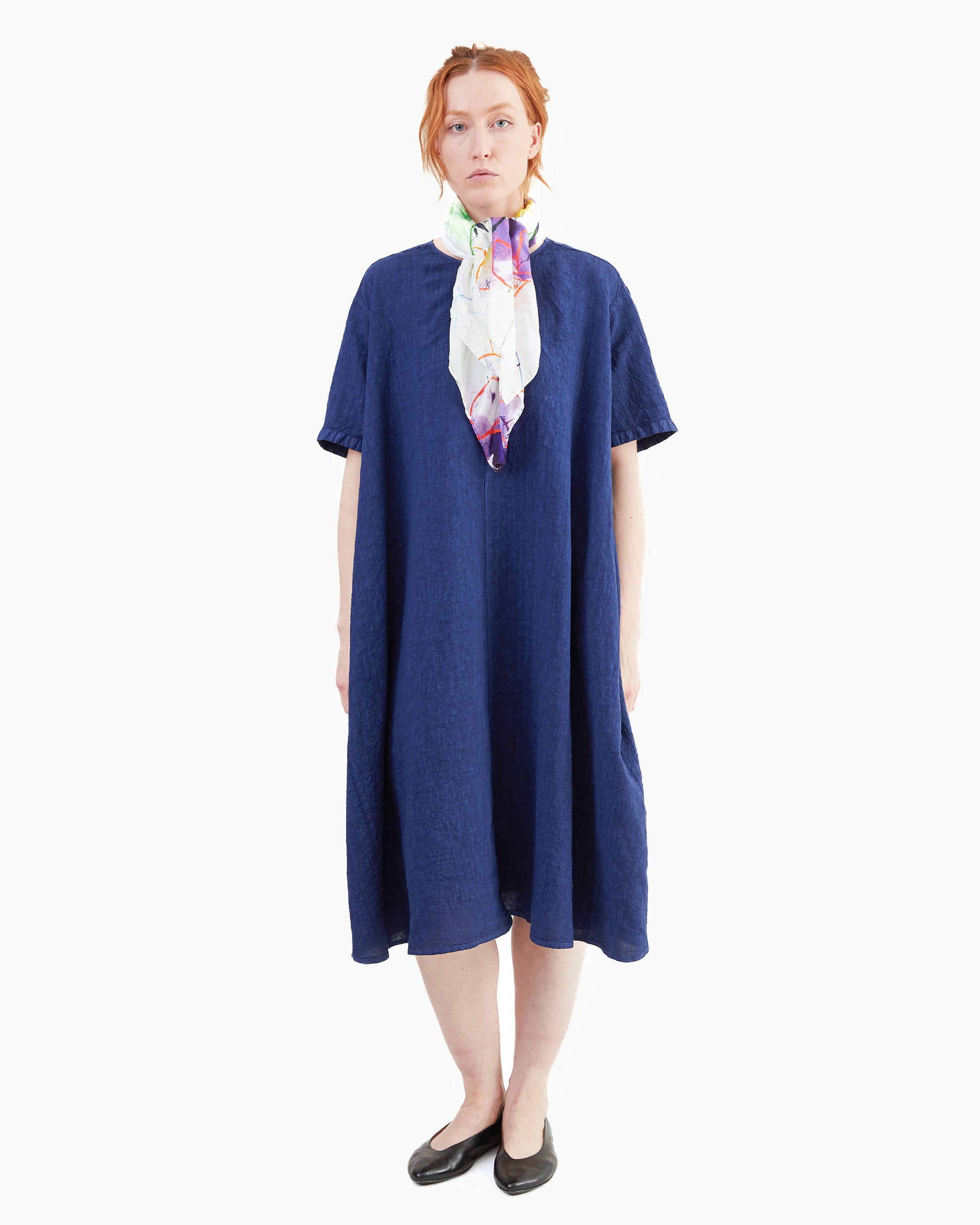 Manuelle Guibal Carre Silk Scarf in Original Print