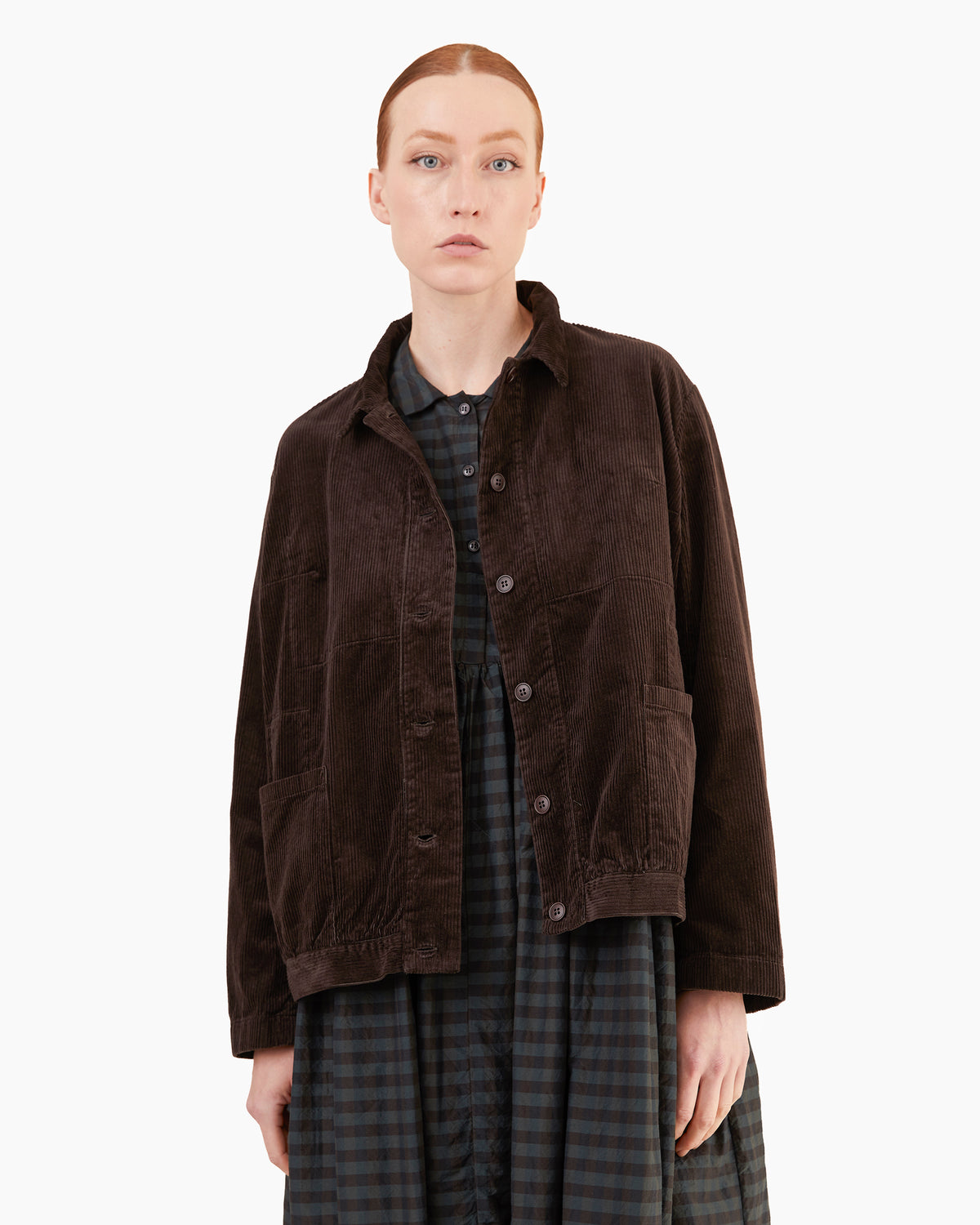 Manuelle Guibal Meo Corduroy Jacket in Mud