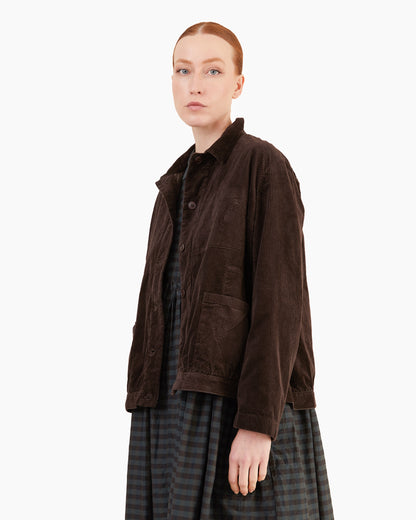 Manuelle Guibal Meo Corduroy Jacket in Mud