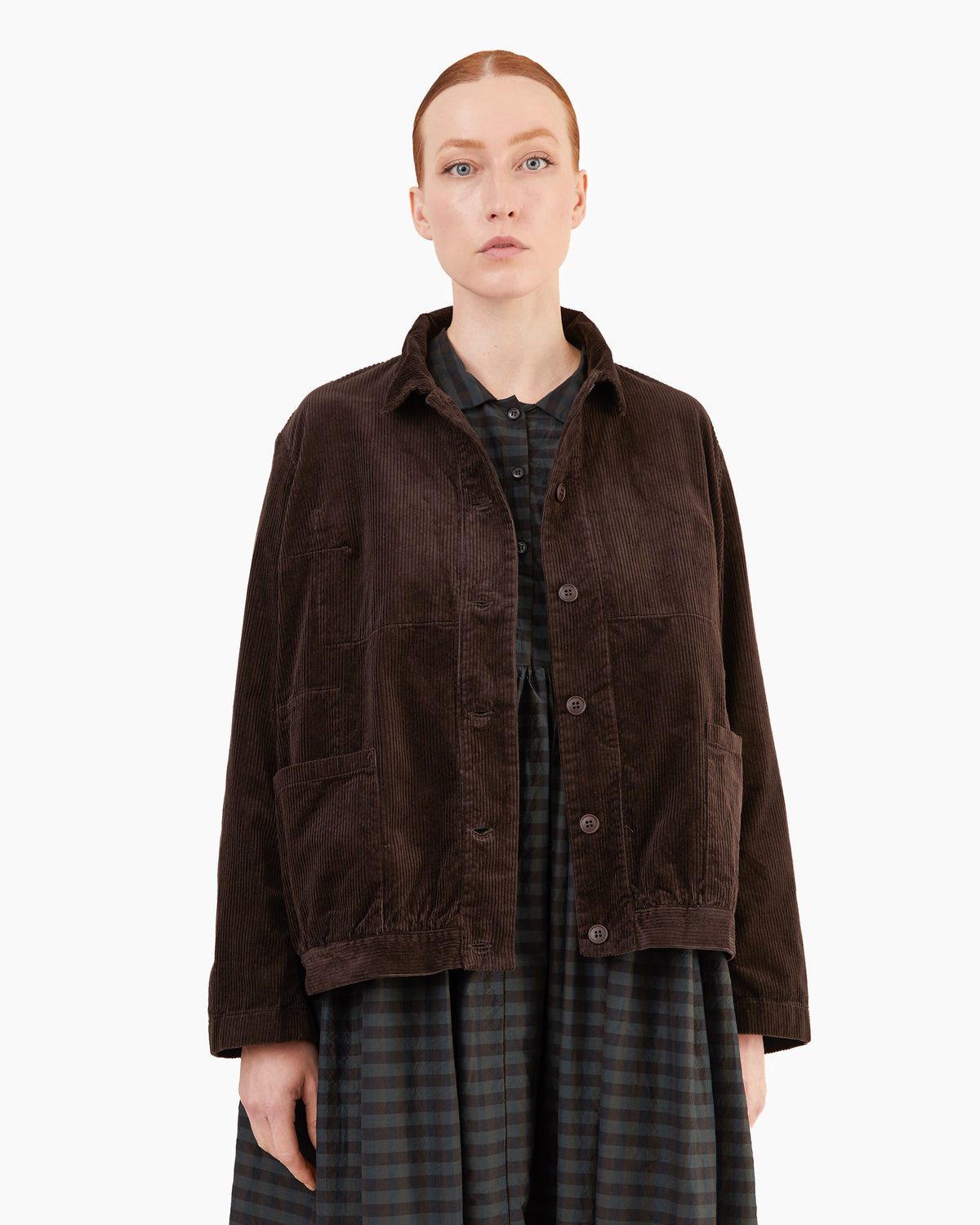 Manuelle Guibal Meo Corduroy Jacket in Mud