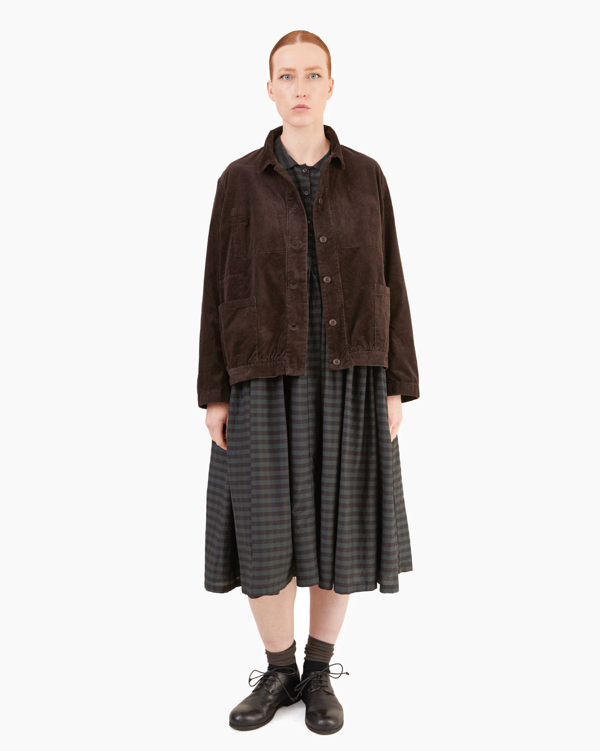 Manuelle Guibal Meo Corduroy Jacket in Mud