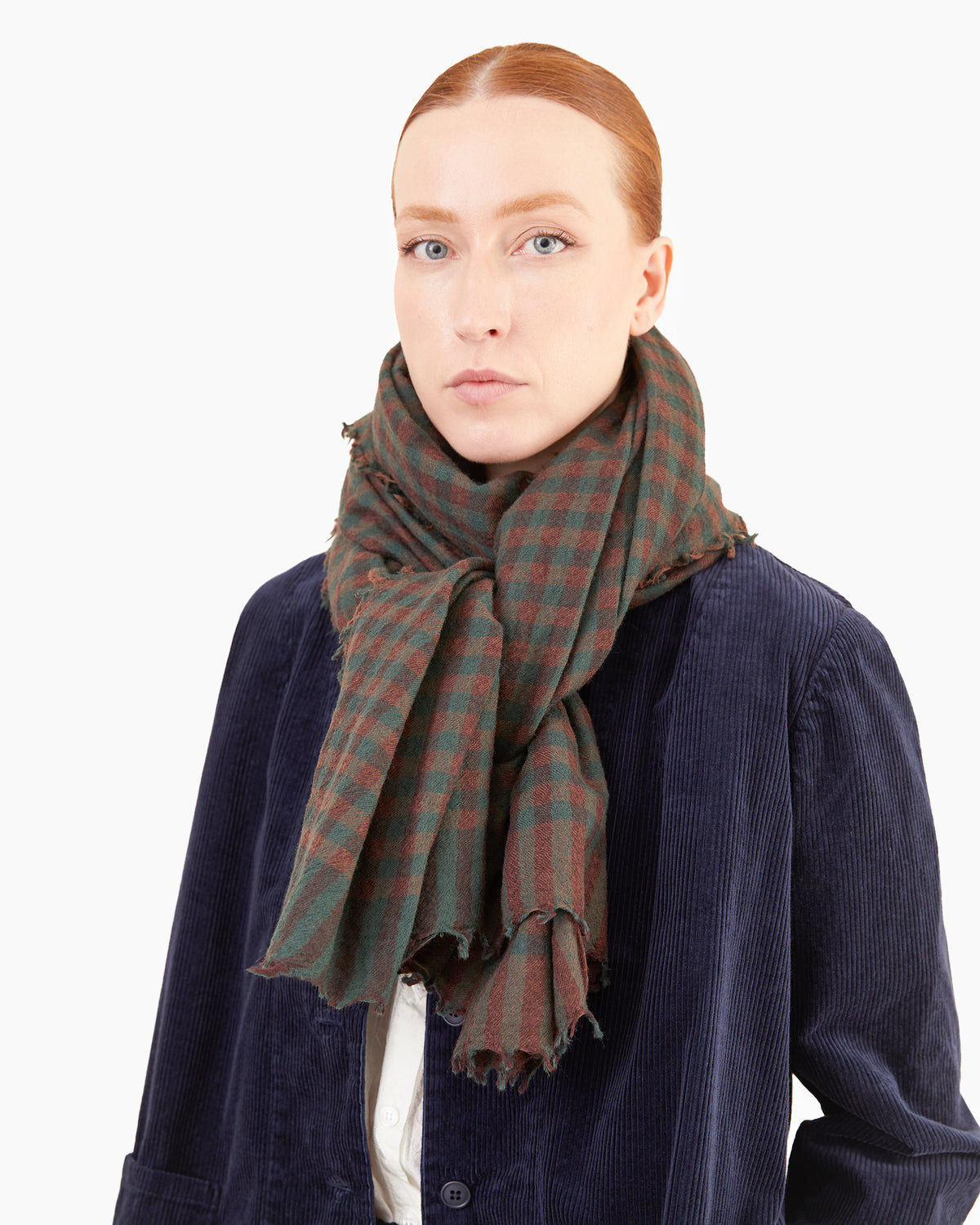 Manuelle Guibal Ysh Wool Scarf in Bottle/Mud
