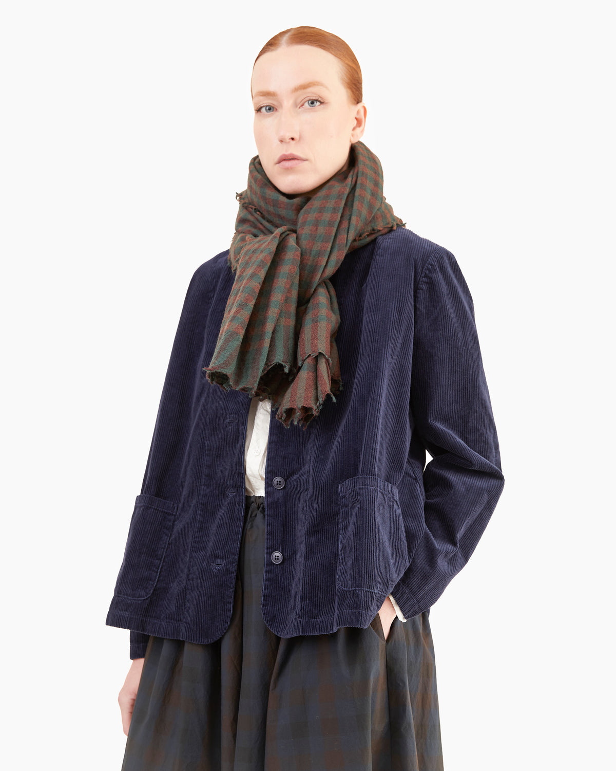 Manuelle Guibal Ysh Wool Scarf in Bottle/Mud