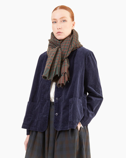 Manuelle Guibal Ysh Wool Scarf in Bottle/Mud