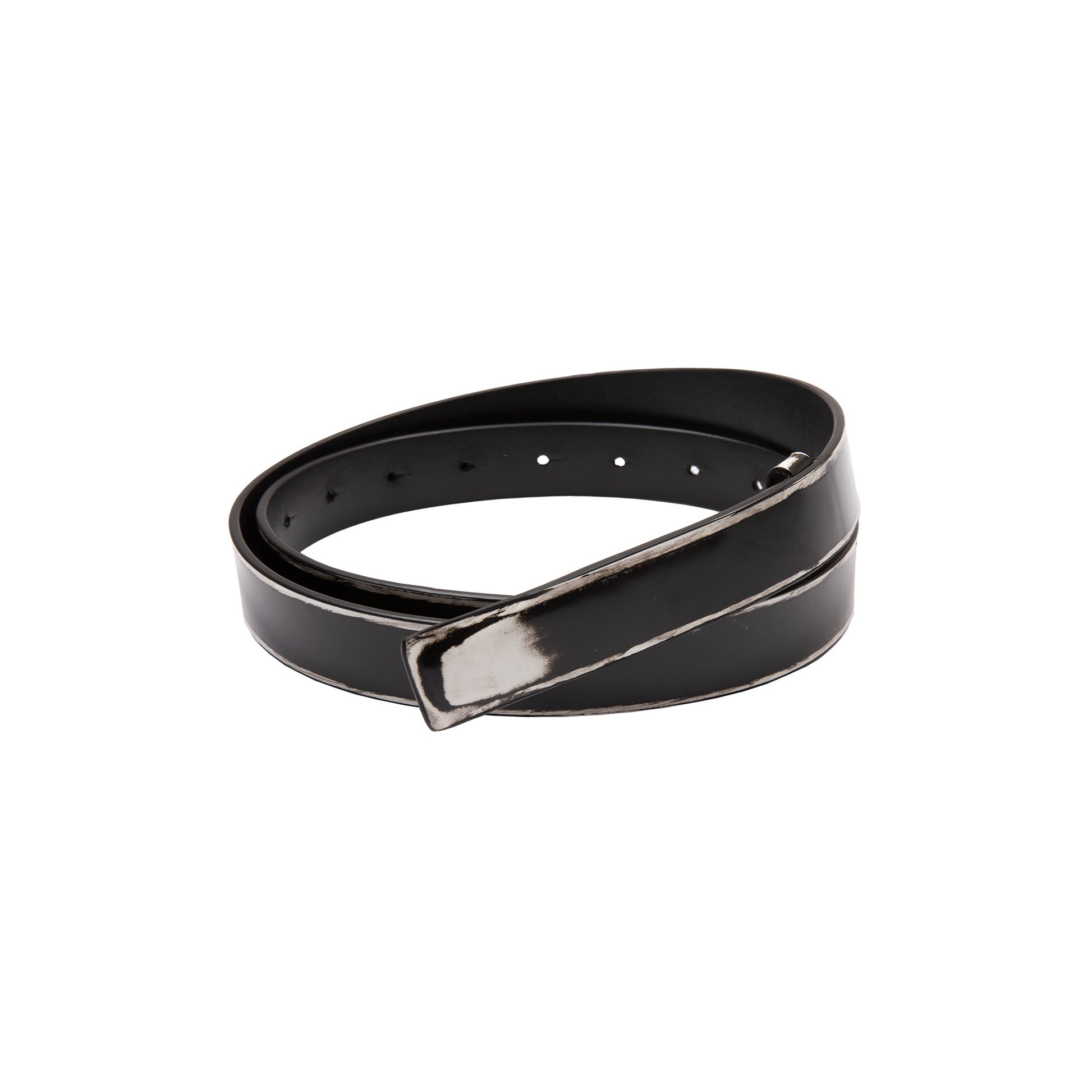 Marsèll Rilievo Belt in Black/ White