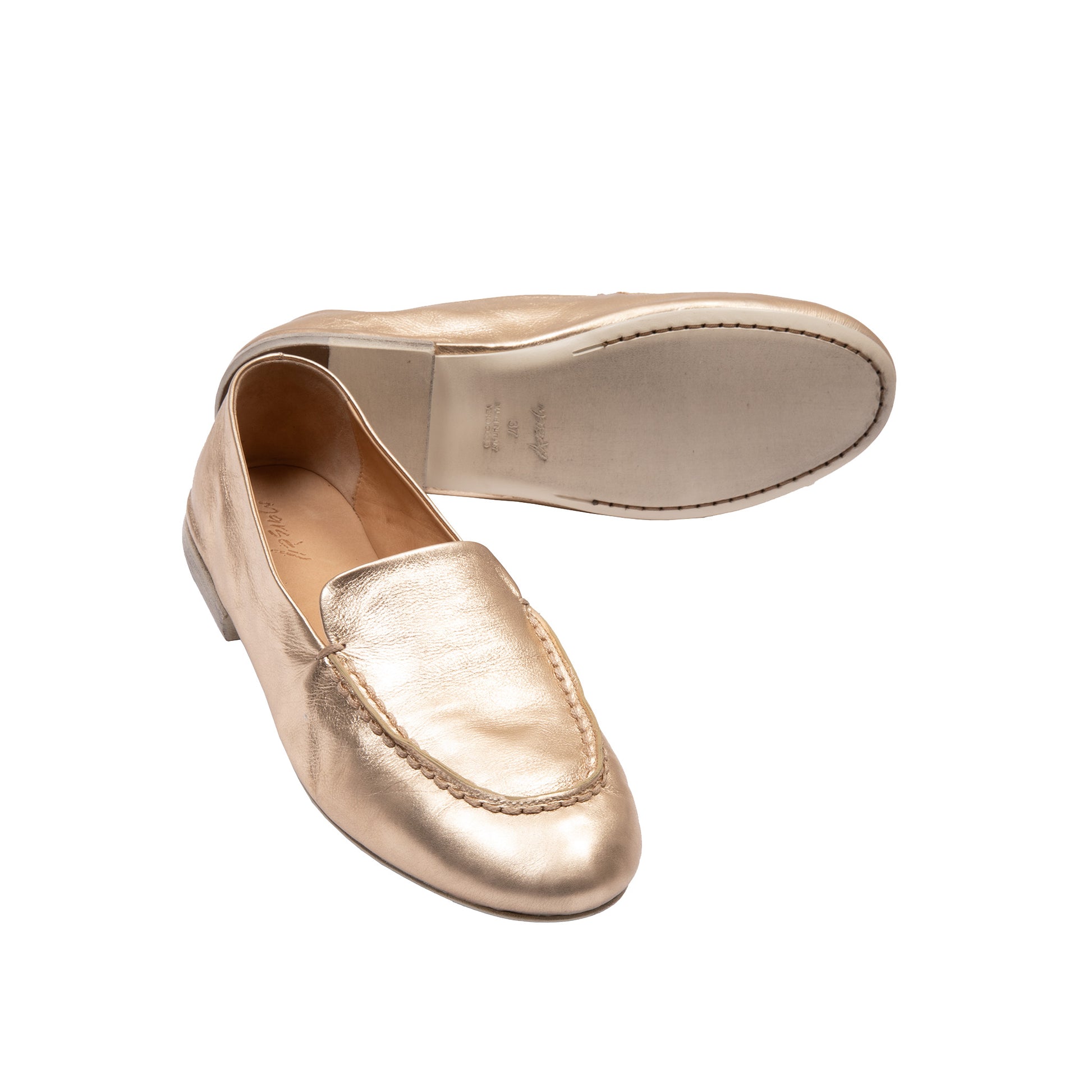 Marsèll Mandolo Loafers in Platinum Foil