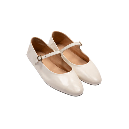 Marsèll Strascico Ballerina Shoes in Milk