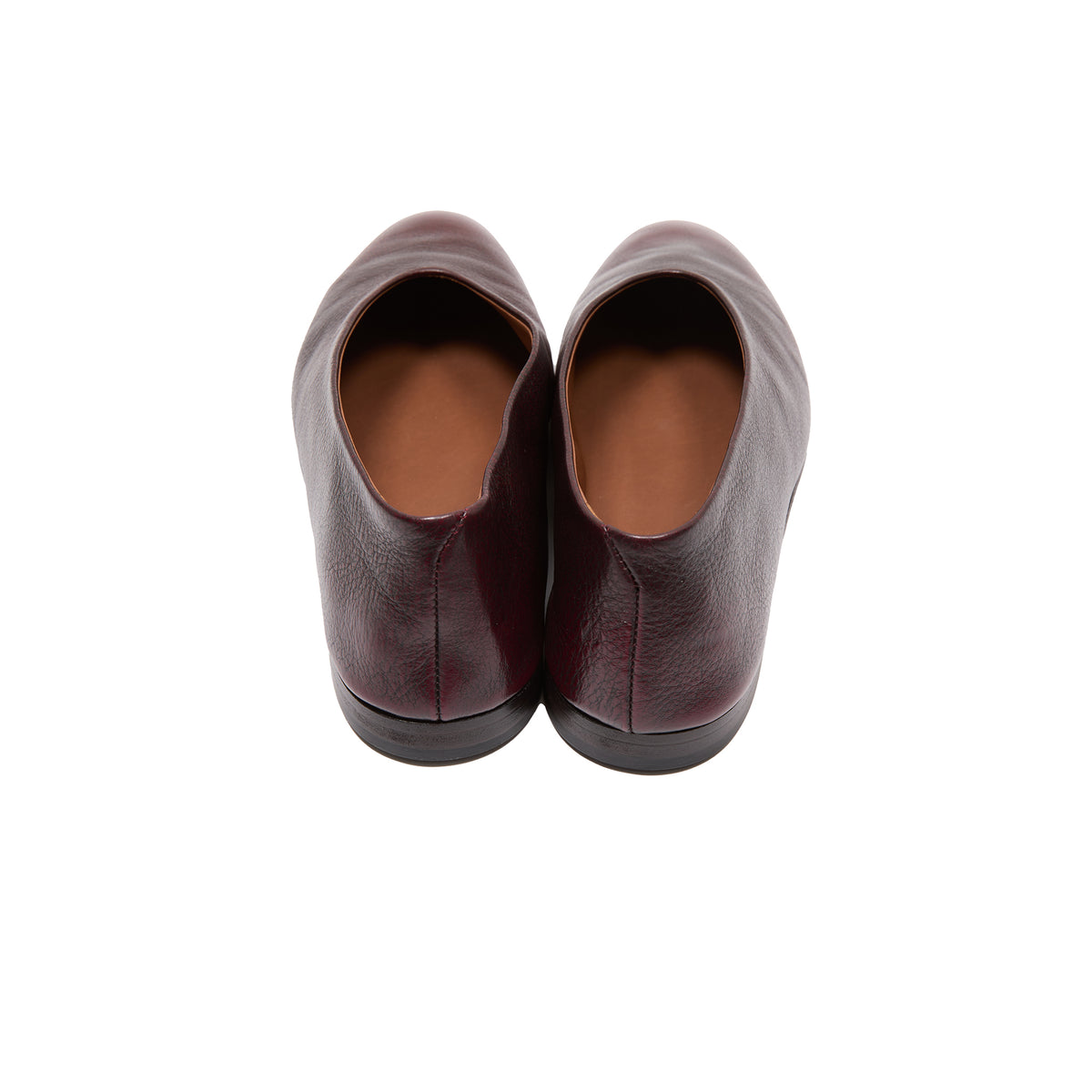 Marsèll Scivolo Ballerina Shoes in Chocolate-Wine