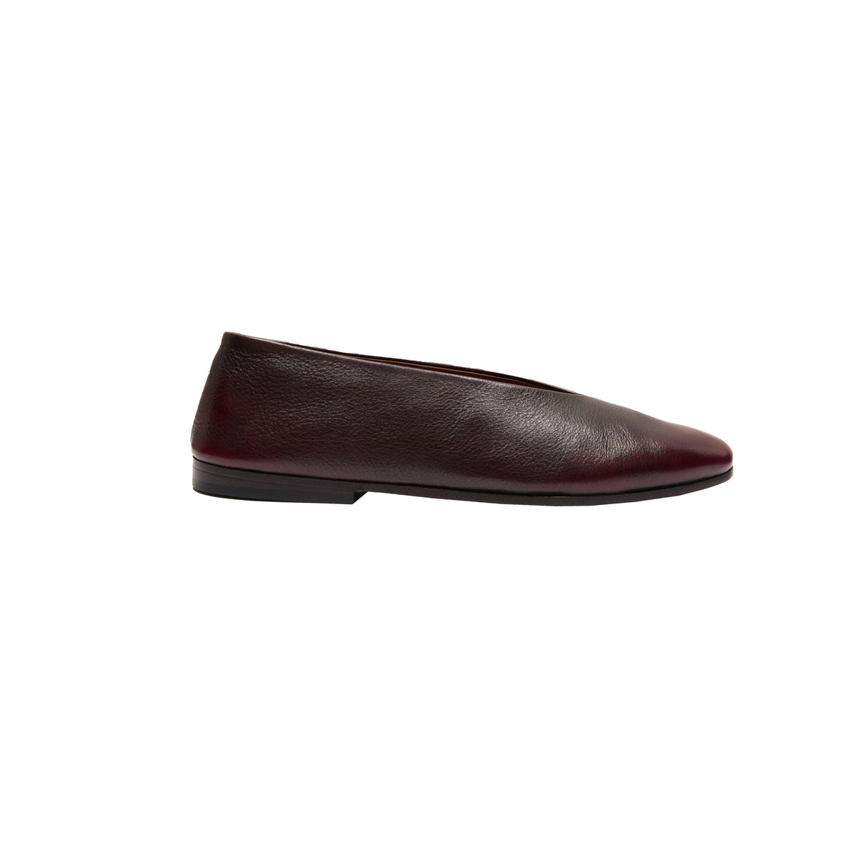 Marsèll Scivolo Ballerina Shoes in Chocolate-Wine