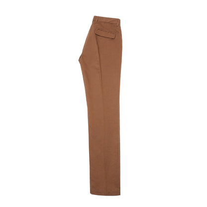Massimo Alba Ionio2 Cotton Trousers in Wood