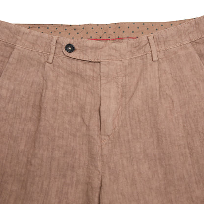 Massimo Alba Alaccia Linen Shorts in Clay