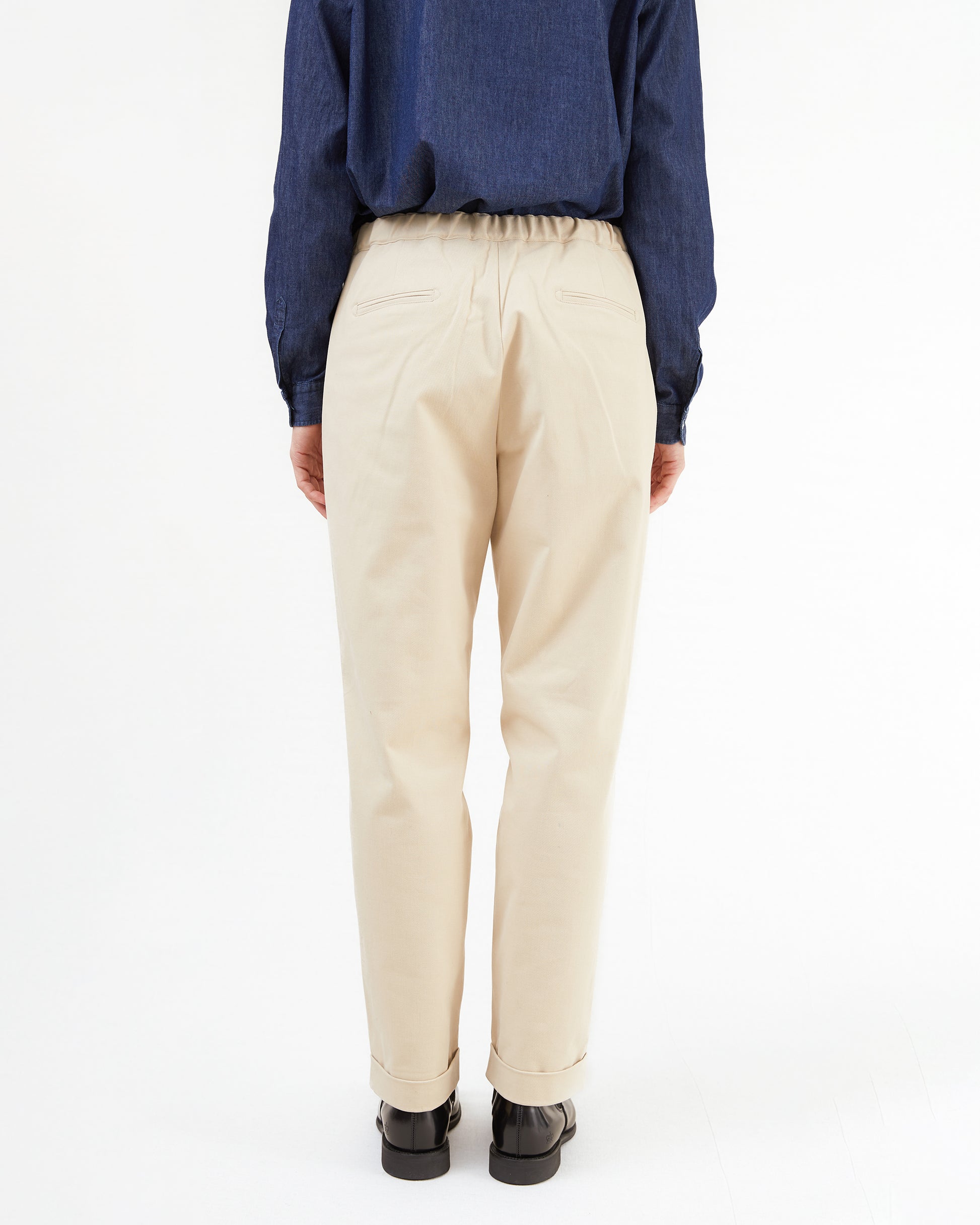 Massimo Alba Women's Boga Cotton Trousers Sand