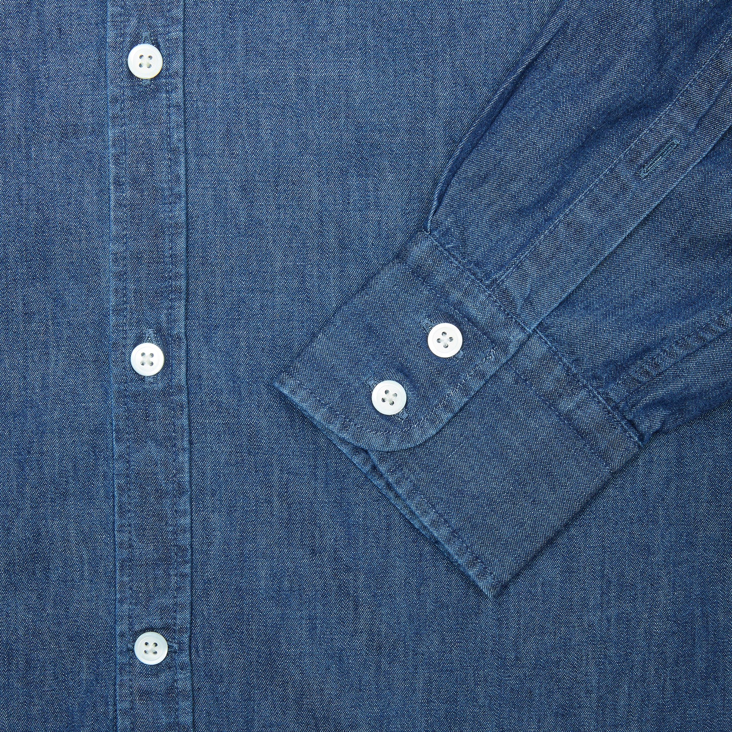 Massimo Alba Canary Classic Shirt in Blue Denim
