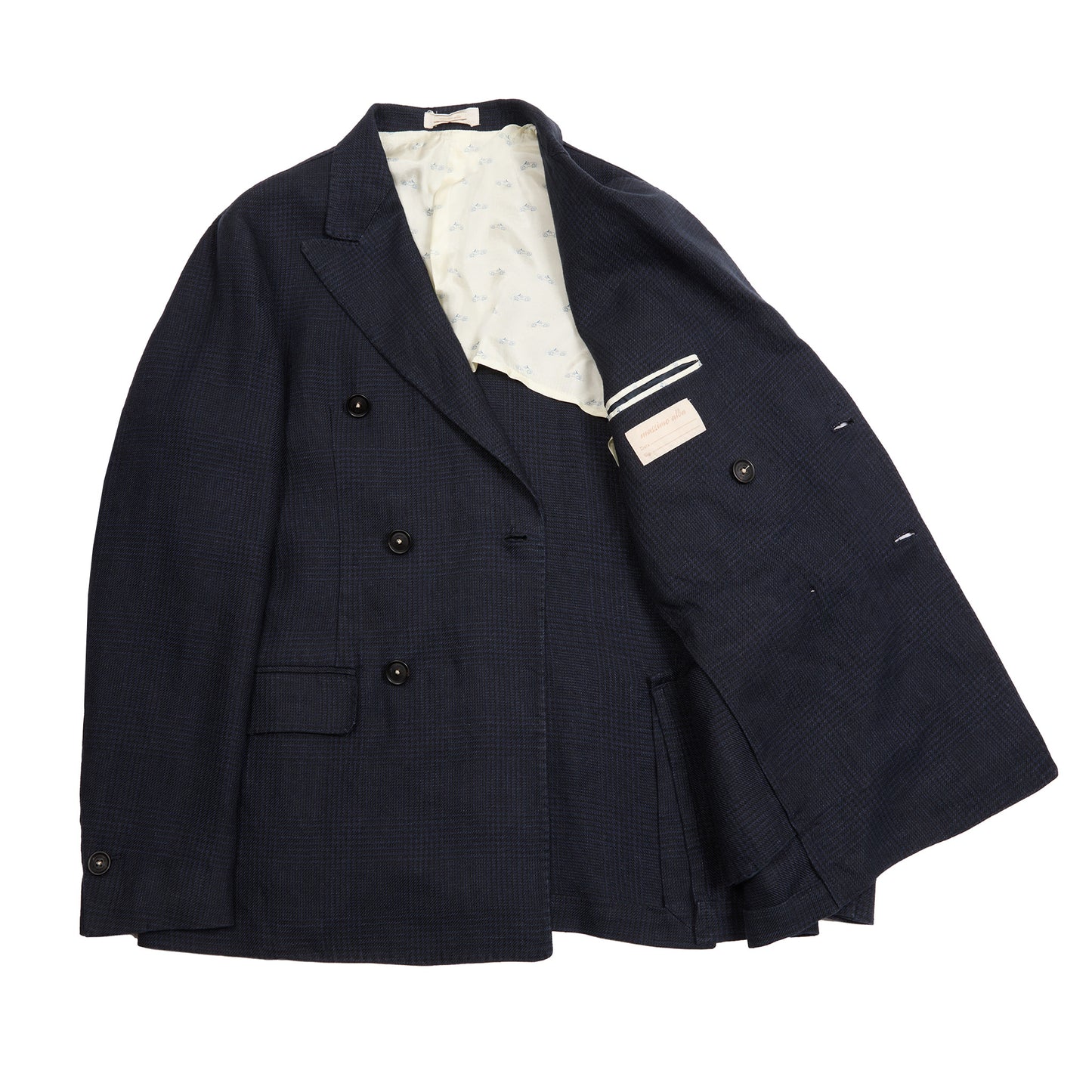 Massimo Alba Brando Double-Breasted Blazer in Blue
