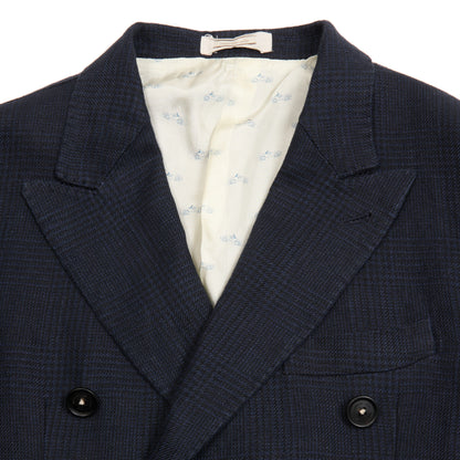 Massimo Alba Brando Double-Breasted Blazer in Blue