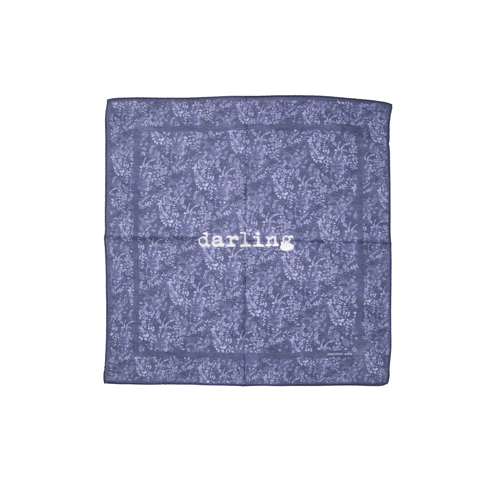 Massimo Alba Darling Handkerchief in Midnight Blue