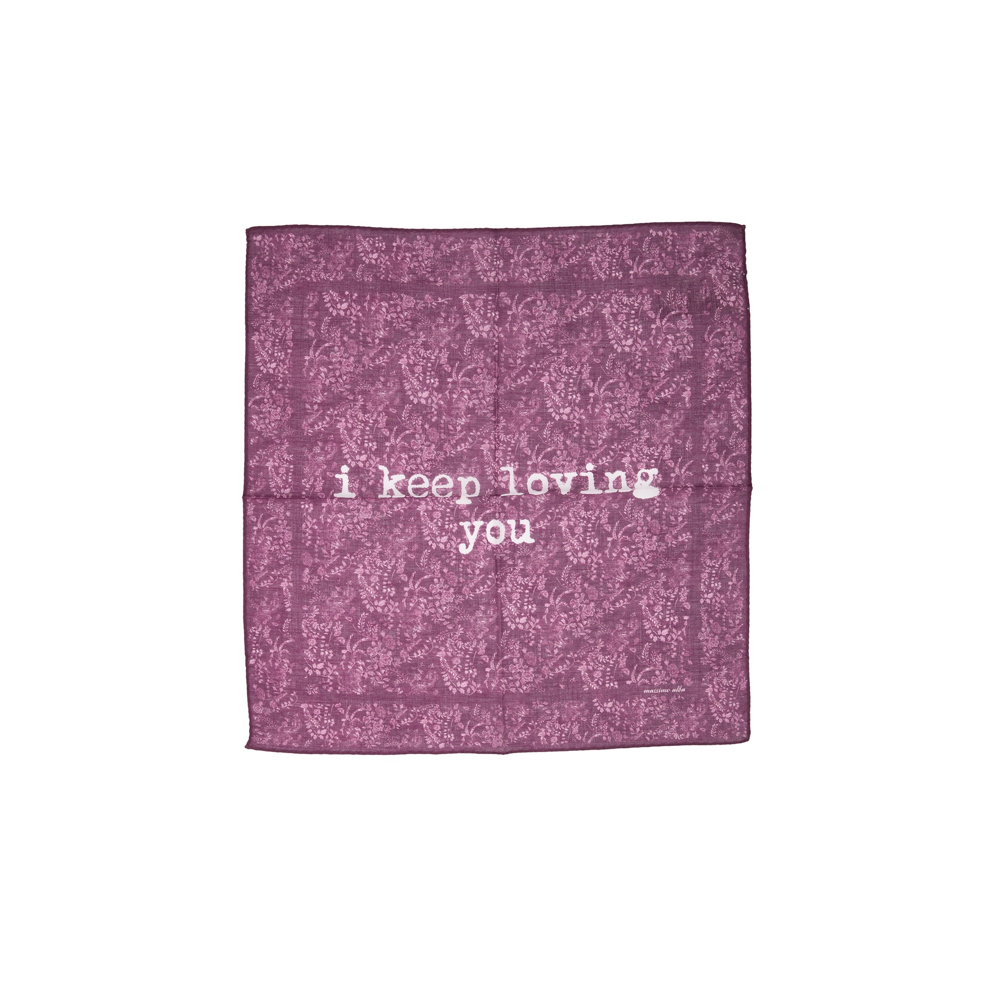 Massimo Alba Loving You Handkerchief in Grape