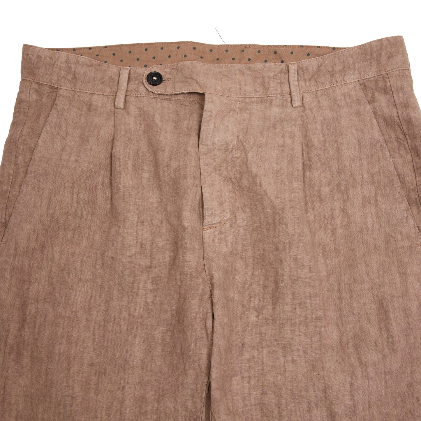 Massimo Alba Ionio2 Linen Trousers in Clay