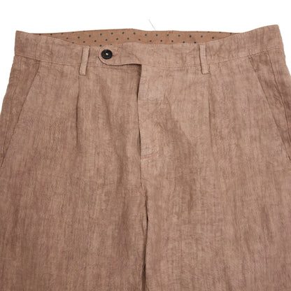 Massimo Alba Ionio2 Linen Trousers in Clay