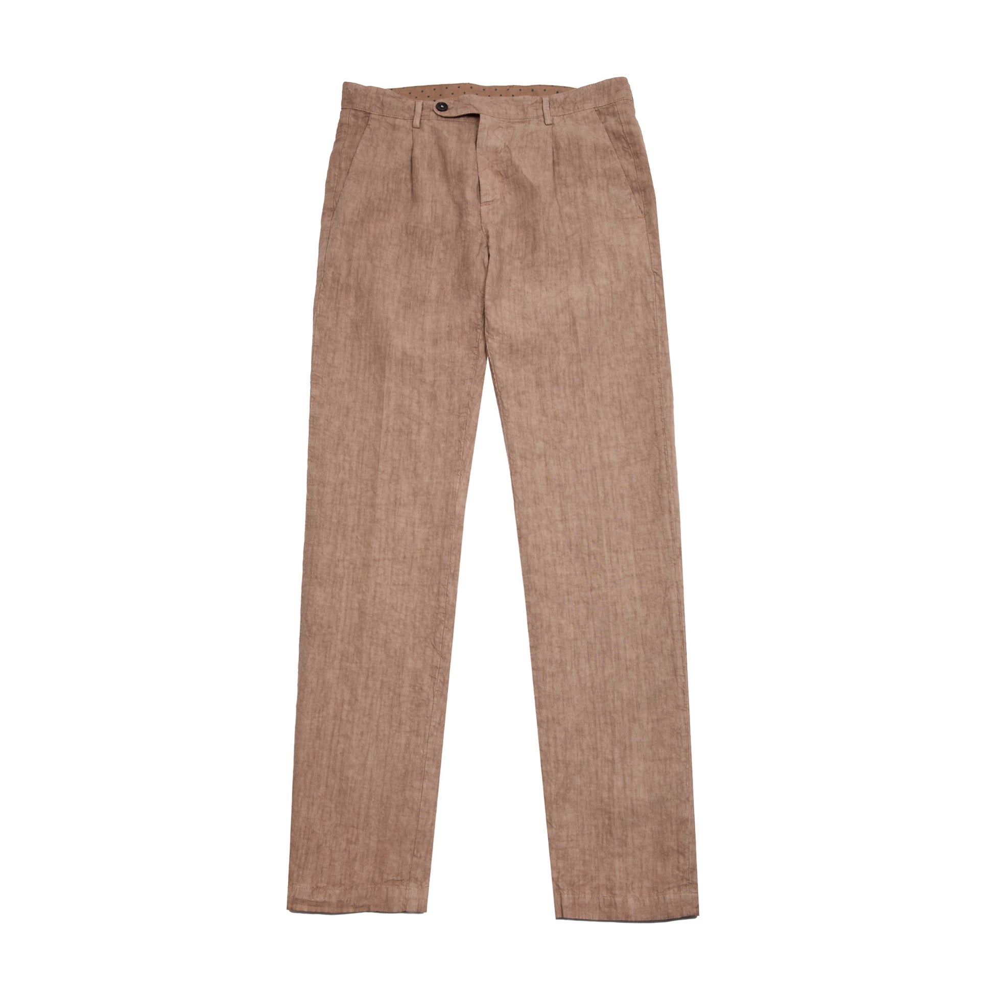 Massimo Alba Ionio2 Linen Trousers in Clay