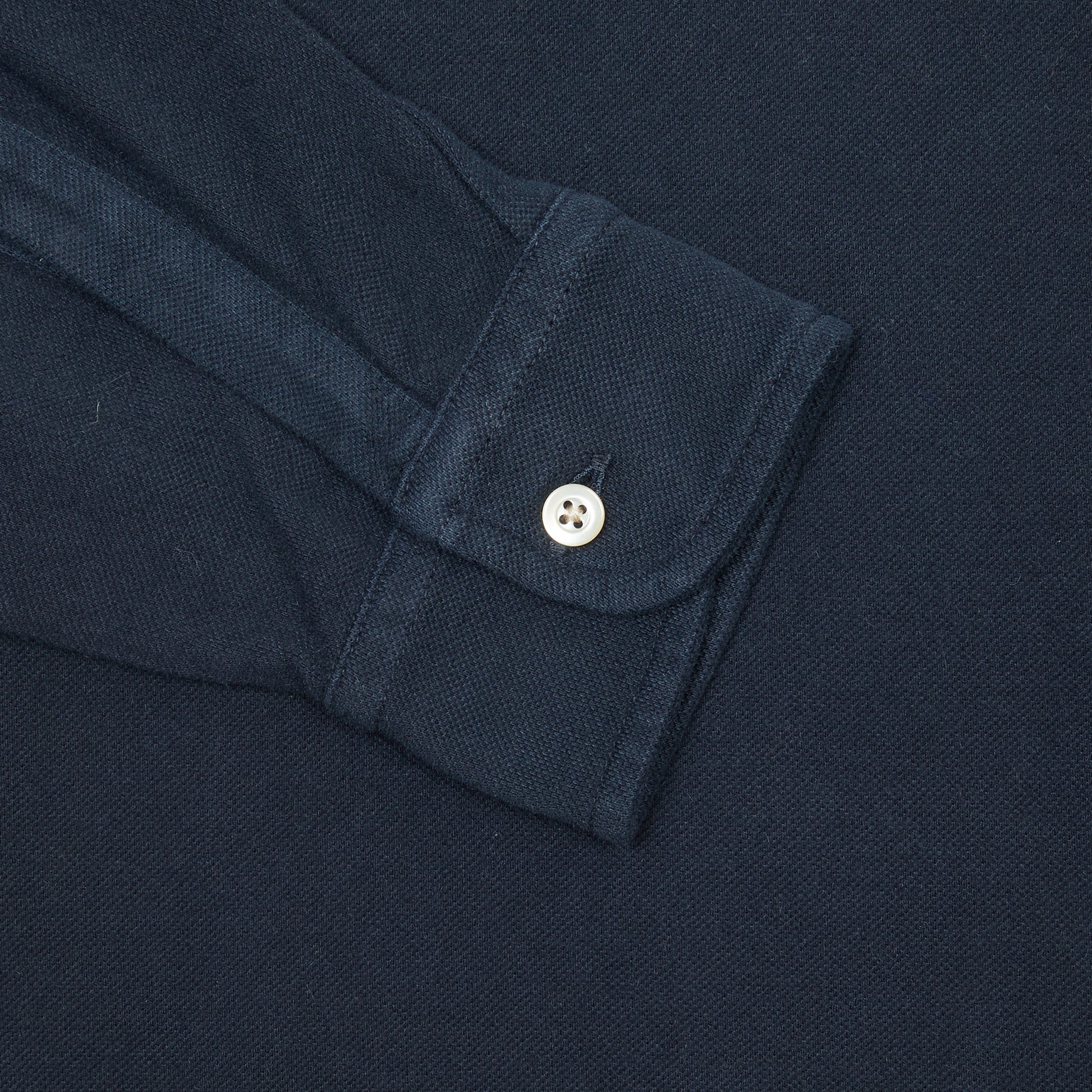Massimo Alba Ischia Cashmere/Cotton Polo Shirt in Dark Blue