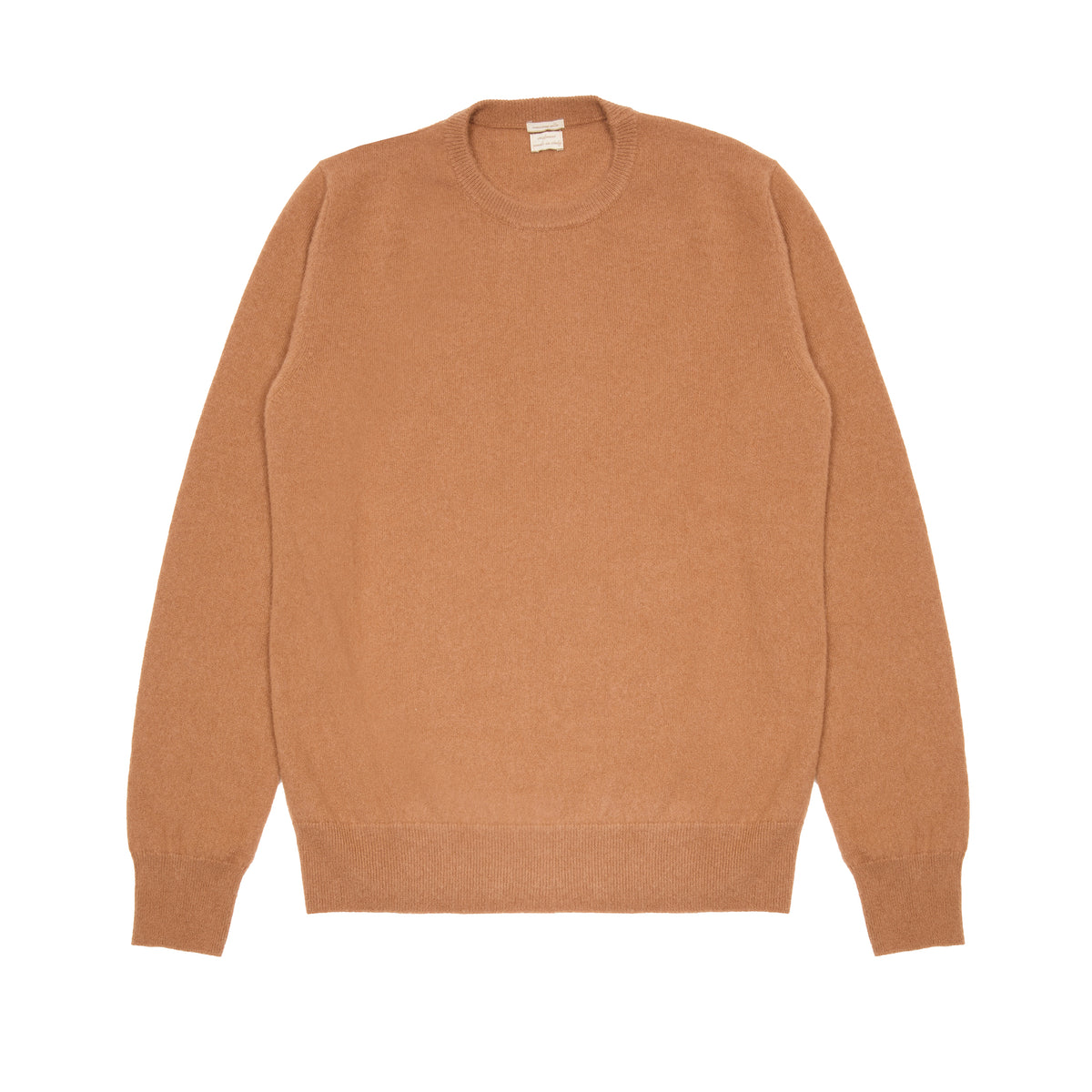 Massimo Alba Kane Round Neck Cashmere Sweater in Cinnamon