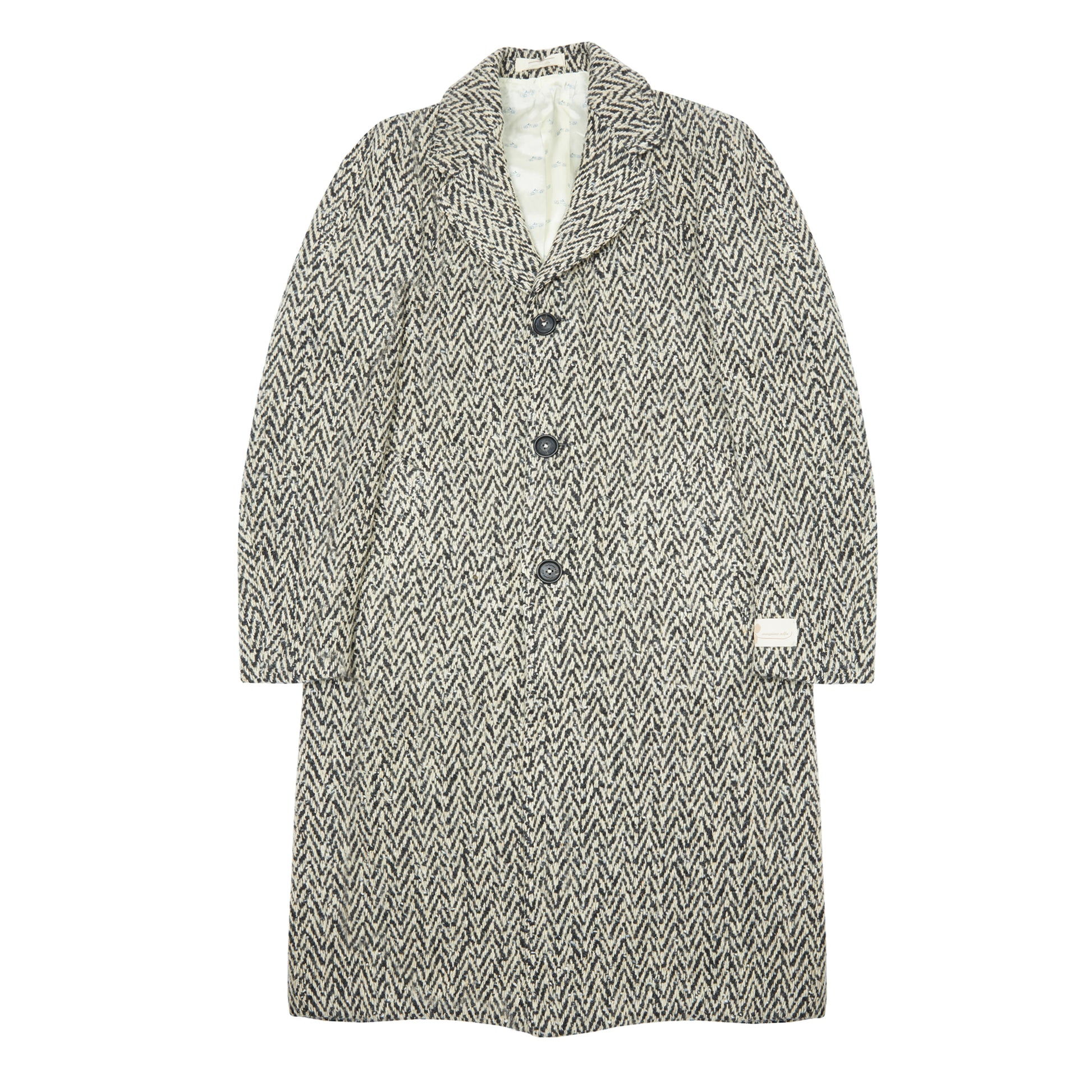 Massimo Alba Mercury Herringbone Wool Overcoat