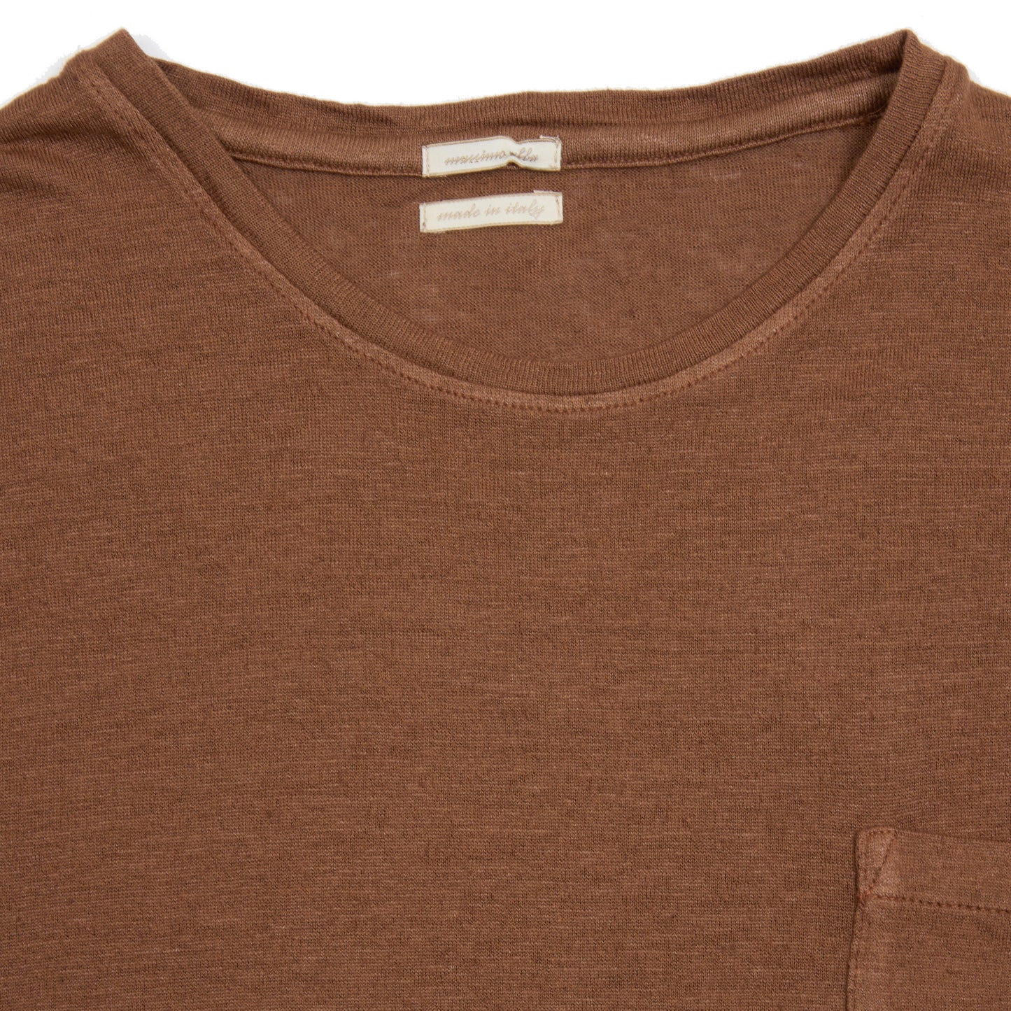 Massimo Alba Panarea Short Sleeve T-Shirt in Wood