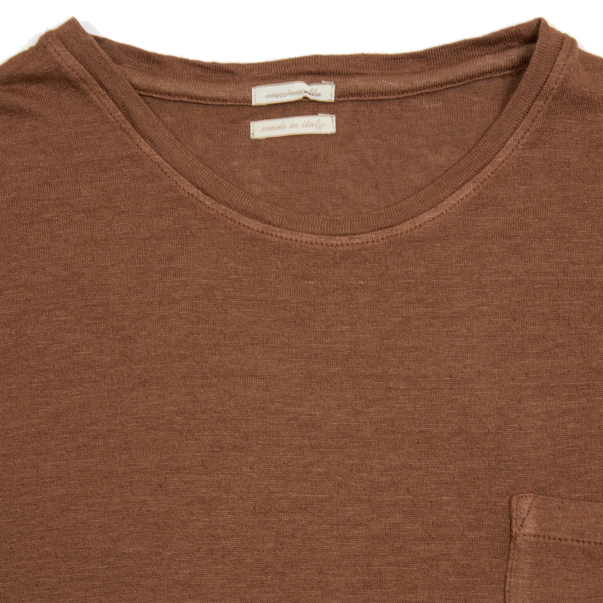 Massimo Alba Panarea Short Sleeve T-Shirt in Wood