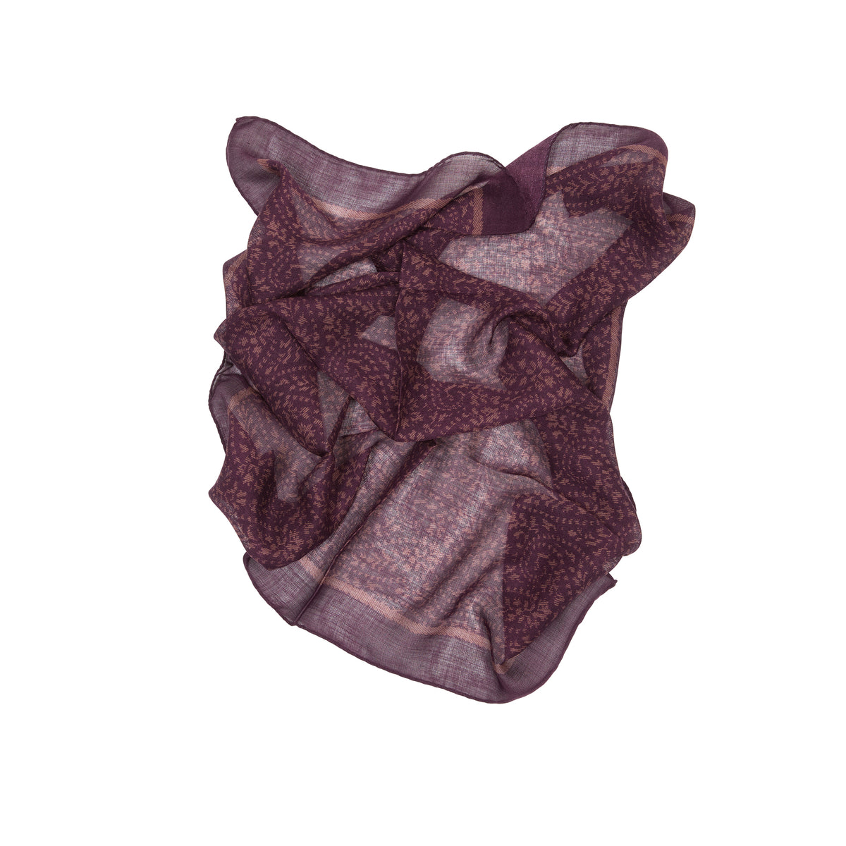 Massimo Alba Cashmere-Silk Bandana in Tibetan Red