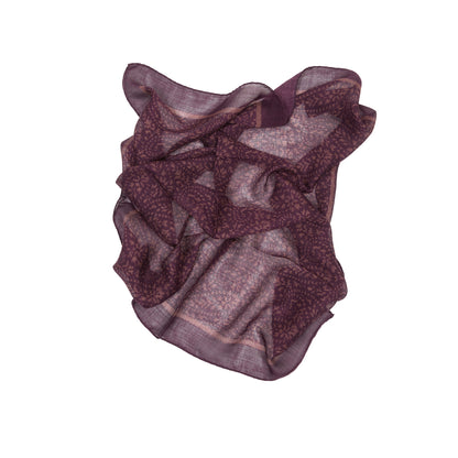 Massimo Alba Cashmere-Silk Bandana in Tibetan Red